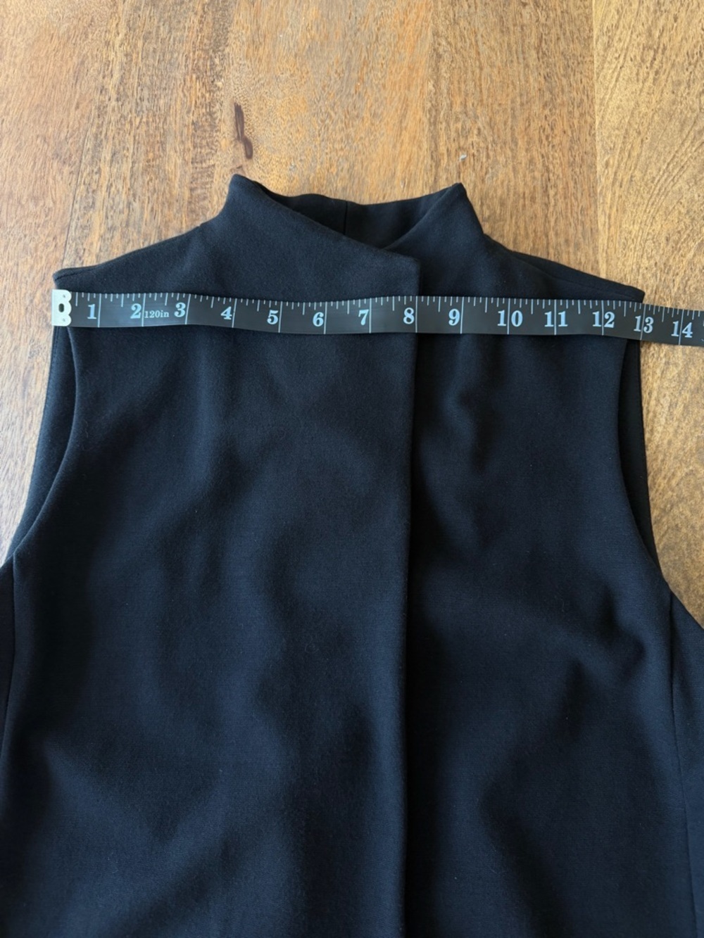 Lafayette 148 New York | Black Ponte Knit Longline Vest - Small - Picture 6 of 10